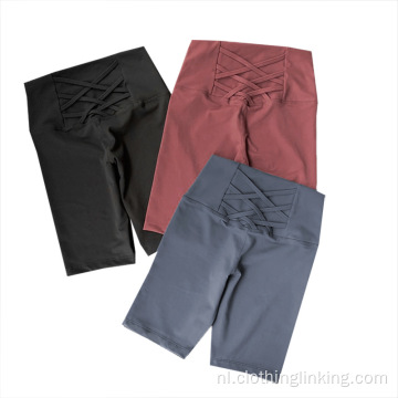 Actieve korte legging met hoge taille voor dames